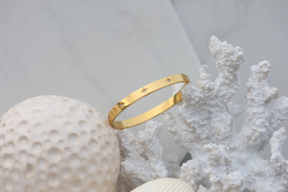 Crystal Gold Plated Bangles