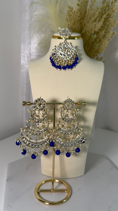 Kundan Earring with Maangtika Sets